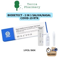 [ EXP : 6/26 ] BioDetect 2 IN 1 Saliva/Nasal COVID 19 RAPID Antigen Test Kit 1's/BOX