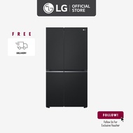 LG Side-by-Side Fridge GS-B6473EP 647L | Smart Inverter Compressor™ | Essence Matte Black