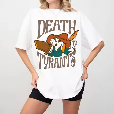Retro 70s Skippy Rabbit Shirt Death To Tyrants Robin Hood Tee Vintage Disney Shirt Disneyland Trip T