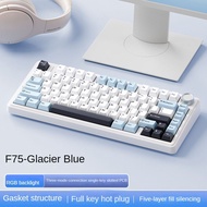 AULA F75 wireless Mechanical KeyboardGamer keyboard Customized Hot-Swap 75% LayoutOEM Profile Gasket