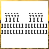 (HARB) 40Pcs Furniture Feet Adjustable Cupboard Foot Leg Unit Cabinet Legs with Kick Board Clips for