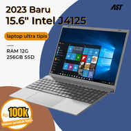 Laptop Baru Intel J4125 15.6" Ram 12g+256gb SSD Silver Windows 11 Bouns+Garansi 1 tahun