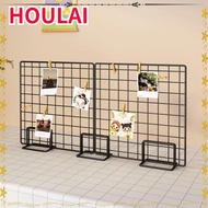 HOULAI Storage Rack, with Base Grid Frame Display Rack, Modern Grid Metal Jewelry Booth Rack For Gri