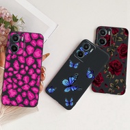 Soft Case For Motorola Moto G05 Moto E15 Cover Black Butterfly Painting Fashion Back Cases For MotoG
