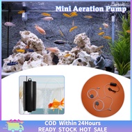 【Ready Stock】Aquarium Oxygen Air Pump Dual Outlet USB Silent Air Compressor Aerator Portable Mini Small Oxygenator Aquarium Accessories