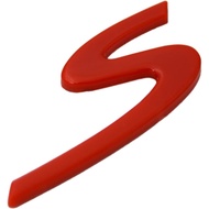 Zorratin Small Red S S Letter Rear Trunk Boot Lid Hatch Tailgate Emblem Badge for Porsche 911 991 99