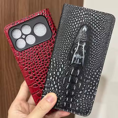 Magnet Genuine Leather Skin Flip Wallet Book Phone Case Cover On For poko Poco F3 F4 F5 F6 F7 F8 Pro