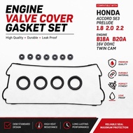HONDA ACCORD SE3 PRELUDE 1.8 2.0 2.2 B18A B20A 16V DOHC RUBBER ENGINE VALVE COVER GASKET SET ENGINE 