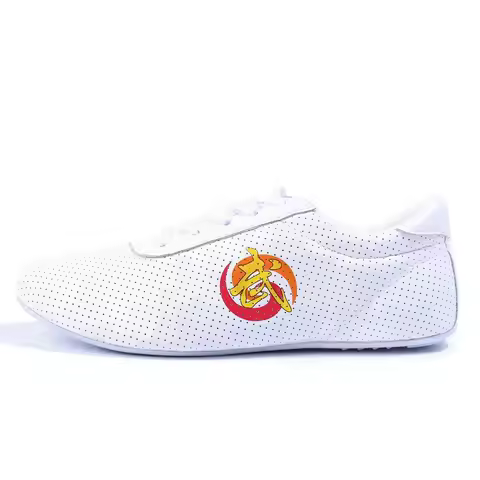 2025 New Martial Arts Shoes for Unisex Pu Leather Taekwondo Shoes Men Women Light Weight Wushu Taich