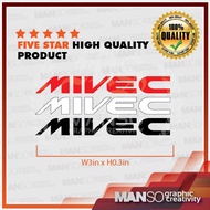 Mitsubishi Mivec High Quality Sticker