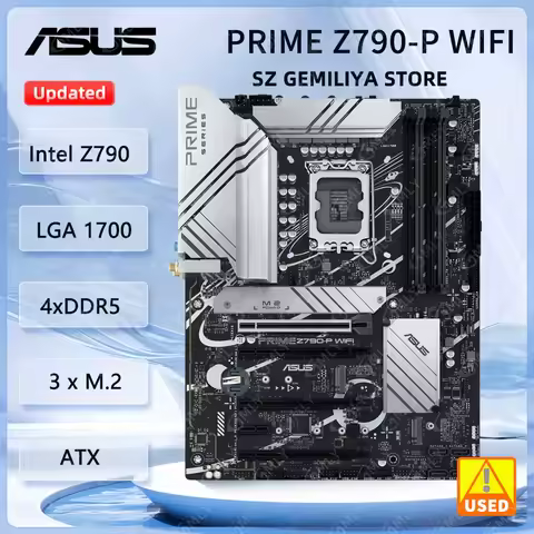 ASUS PRIME Z790-P WIFI PRIME Z790-P WIFI D4 Intel Z790 LGA 1700 128GB M.2 ATX support I9-14900 i5-13