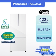 PANASONIC RM200 REBATE SAVE 3.0 Refrigerator Fridge 2 Door Bottom Freezer Glass Door (380L) NR-BX421WGWM Peti Sejuk 冰箱