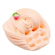1pc 200ml Peach Scented Crystal Slime, Stretchy Butter Slime - Stress Relief Toy [Random Accessories