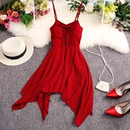 Early Autumn High waist Retro Eustoma Dress