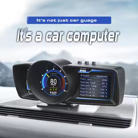 A700 Car Instrument Head-up Display Hud Driving Computer LCD Obd Instrument Gps Beidou Turbine AP-7
