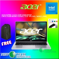LAPTOP Acer Aspire 3 A315-510P-C6S0 15.6'' FHD Laptop Pure Silver N100 8GB 512GB SSD Intel  W11 HS O