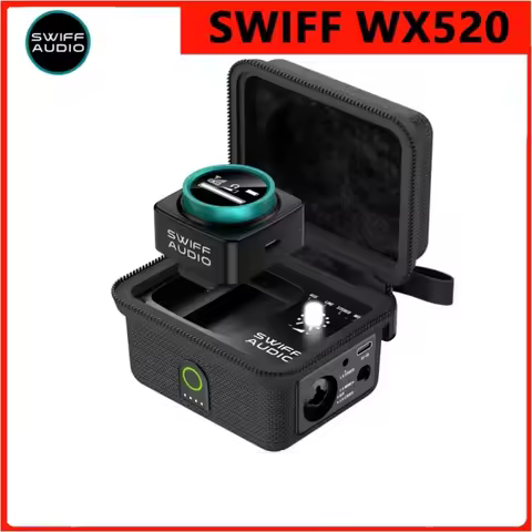 Wireless in Ear Monitor System, Upgraded Stereo IEM System Low Latency with Charging Case LED Displa
