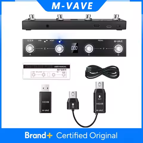 M-VAVE Chocolate Plus Wireless MIDI Controller with Wireless MIDI System Keyboard Supports MIDI Host