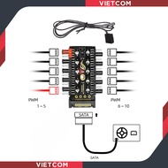 | HUB PWM | 10 Fan PWM 4 PIN splitter - Speed controller cord included