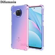 For Xiaomi Redmi Note9Pro 5G Shockproof Soft Case Covers Gradient Color Silicone Soft TPU Casing Colorful Back Cover Anti Fall Redmi Note9Pro 5G Phone Case