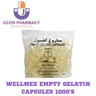 EMPTY GELATIN CAPSULE NO.1 @ 1000'S