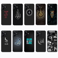 for Realme C21Y C25 C25Y C30 C30S C35 C51 C53 C55 C33 VS10 allah Slim Black Border TPU Soft Case | B