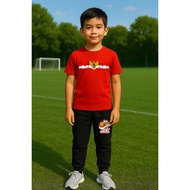 MERAH Boys' T-shirt and Jogger Set for the Republic of Indonesia 80, August 17th Suit, Red and White