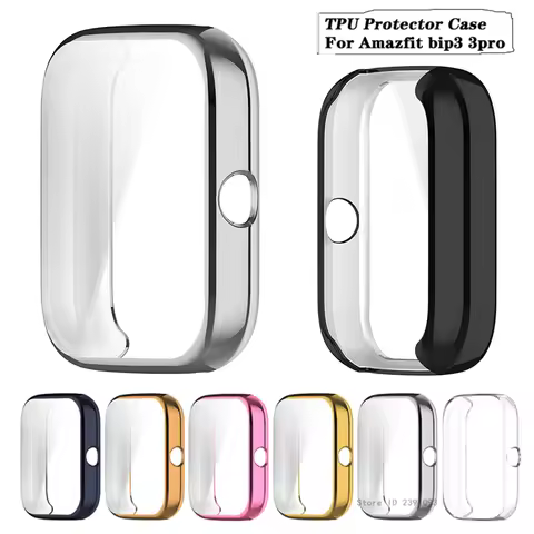 Protective Case For Xiaomi Huami Amazfit Bip 3 Pro Full Cover Screen Protector Case SmartWatch Acces