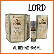 LORD. AL REHAB Perfume (6ml 6pcs) Box Saudi Arabia