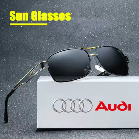 Audi High End Luxury Polarized Sunglasses Anti Glare Goggles for audi sport RS A1 A3 A4 B7 B8 A5 A6 