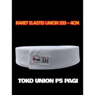 UNION ELASTIC RUBBER 4CM WHITE - 25 YARDS (22-23 METERS)