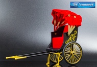 โมเดลรถลากโบราณ 2 ล้อ เกวียน เก่า คลาสสิค วินเทจ เรโทร จีน ของเล่น สะสม JIAYE 1: 8 Classic Rickshaw 