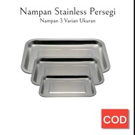 STAINLESS TRAY FOOD SERVING CONTAINER BUFFET CEVESKA SQUARE TRAY