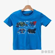 DOSH BOYS T-SHIRTS JUSTICE LEAGUE เสื้อยืดคอกลมเด็กชาย DJBT5047-BU (4-12)