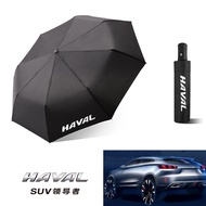 ร่มอัตโนมัติ Haval Big Dog H6M6H9H5 ร่มกันแดดกันฝนแบบพับได้ ร่มยาวตรง ร่มสำหรับรถยนต์ เครื่องมือในรถ