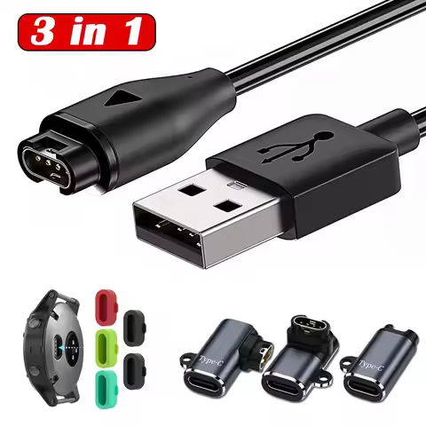 Charging Cable for Garmin Fenix 7 7S 7X 6 6S 6X Forerunner 255 955 945 745 USB Type C IOS Charger Ad