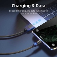 AUFU 3A Micro USB Magnetic Charging Cable for Samsung, Xiaomi, Huawei, Android Phone Magnetic Chargi