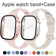 Strap +Case For Smart Watch band 41mm/45mm 38/40mm 42/44mm  for Series 8 SE 7 6 5 4 3 iWatch Ultra 49mm FK88 W26 T500 X7 X8 M16 Strap +Case