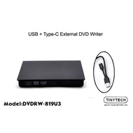 USB + TYPE-C EXTERNAL DVD WRITER