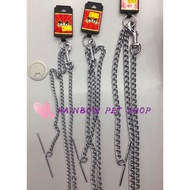Topsy Tie Out Chain With T-Handle For Dogs (2.0mm x 60"/2.5mm x 72"/3.0mm x 72")