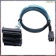 [L E U R] Mini SAS SFF-8643 to 4X29Pin SFF-8482 Hard Disk Server Cable 3.33TF/1M