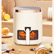 ST/🌊Meiling Visual Air Fryer New Homehold Intelligent Air Fryer Oven Microwave Oven Automatic All-in-One Machine