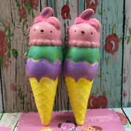 Squishy Three Scope Ice Cream replica Bunny Cafe