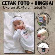 PHOTO PRINT + FRAME SIZE 30X40 CM 9MM