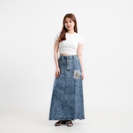ELLENA SKIRT / JEANS SKIRT / BUTTON JEANS SKIRT / BUTTON SKIRT