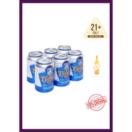 Tiger Lager Beer Can Alcohol 6-Can Pack 320ml 5abv