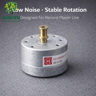 NAESV Turntable Motor Replacement, 33/45/78 RPM Support 25mm Mount EG-530SD, Low Noise 9-12V DC Remo