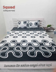 Sprei Seprei Seprai Homemade Berkualitas Motif Hitam Putih / Sprei Polkadot / Sprei Motif hitam puti