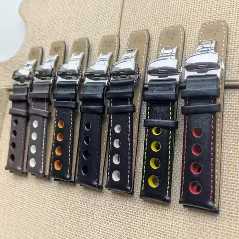 Replace Genuine Leather Watchband for Tissot T-race Prc200 20mm Watch strap with stainless steel buc