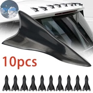 MyriadU 10Pcs Rear Roof Shark Fins Spoiler Wing Kit Universal Car Roof Spoiler Bumper Spoiler Shark 